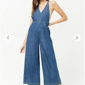 Forever 21 Denim Jumpsuit